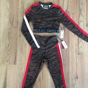 Matching athletic wear set